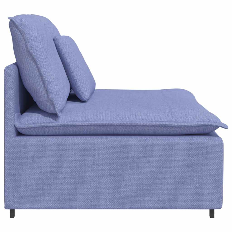 Modulares Sofa Mittelmodul mit Kissen Jeansblau 100 cm