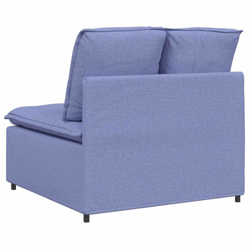Modulares Sofa Mittelmodul mit Kissen Jeansblau 100 cm