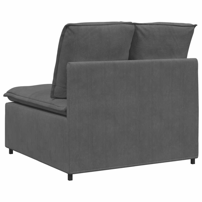 Modulares Sofa Mittelmodul mit Kissen Dunkelgrau 100 cm