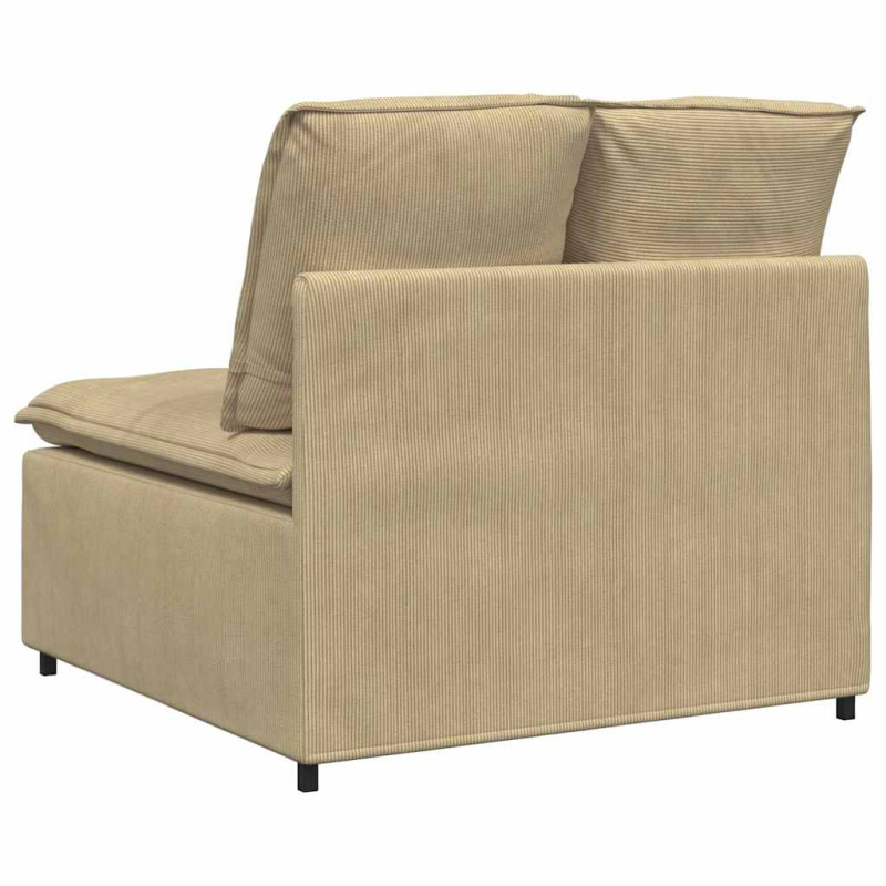 Modulares Sofa Mittelmodul mit Kissen Hellgrün Grau 100 cm