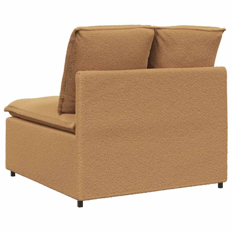 Modulares Sofa Mittelmodul mit Kissen Beige 100 cm