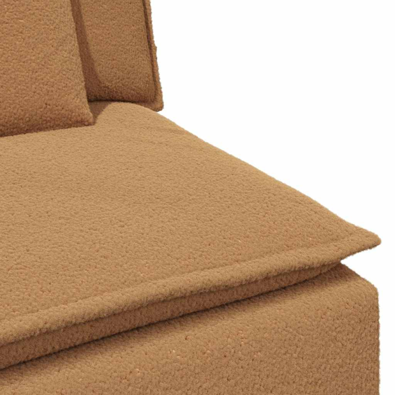 Modulares Sofa Mittelmodul mit Kissen Beige 100 cm