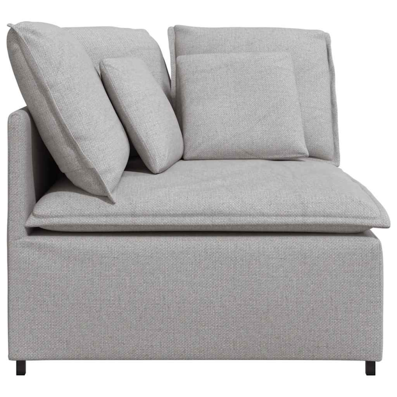 Modulares Sofa Eckmodul mit Kissen Wolkengrau 100 cm