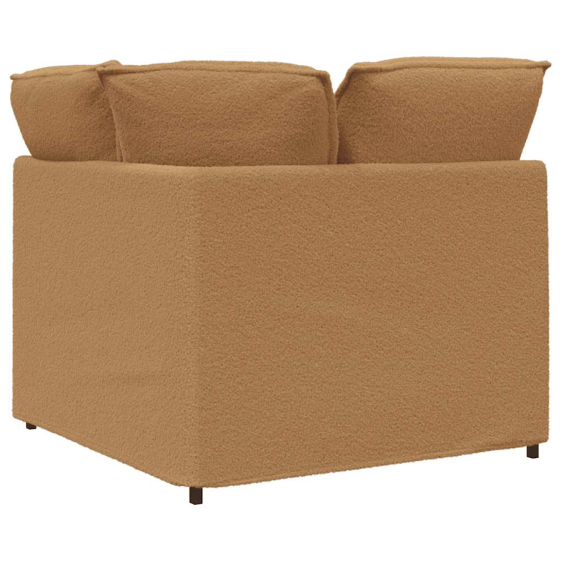 Modulares Sofa Eckmodul mit Kissen Beige 100 cm