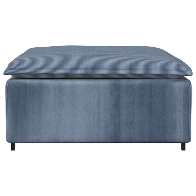 Modulares Sofa Fußhocker-Modul Blau 100x100x48 cm