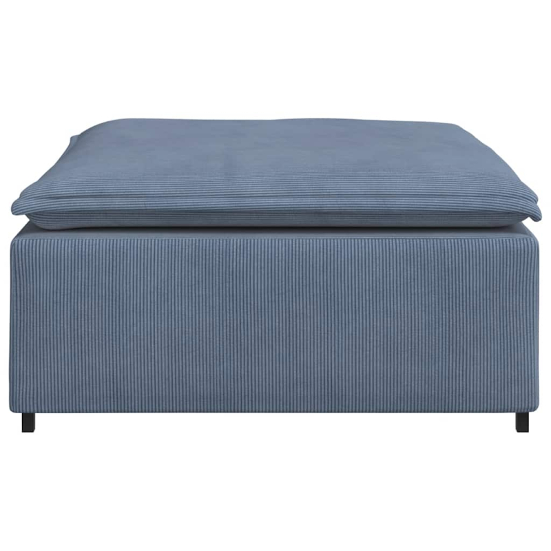 Modulares Sofa Fußhocker-Modul Blau 100x100x48 cm