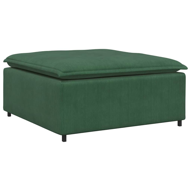 Modulares Sofa Fußhocker-Modul Dschungelgrün 100x100x48 cm