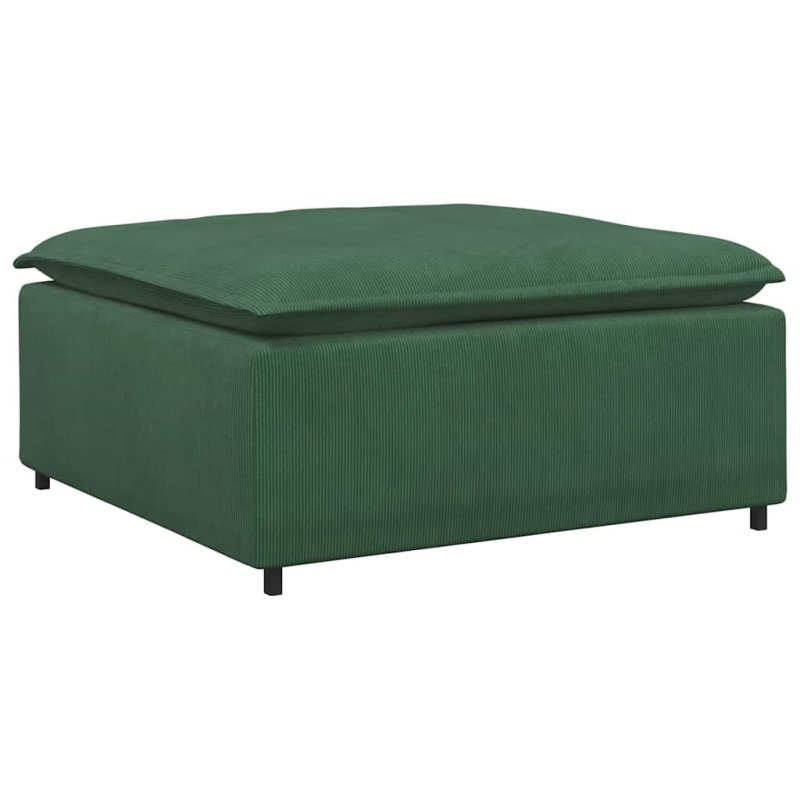 Modulares Sofa Fußhocker-Modul Dschungelgrün 100x100x48 cm