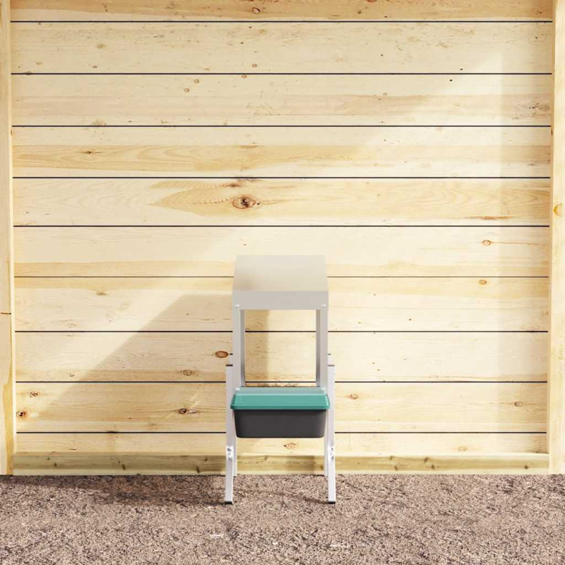 Hühner-Nistkasten 1 Fach mit Beinen Verzinkter Stahl