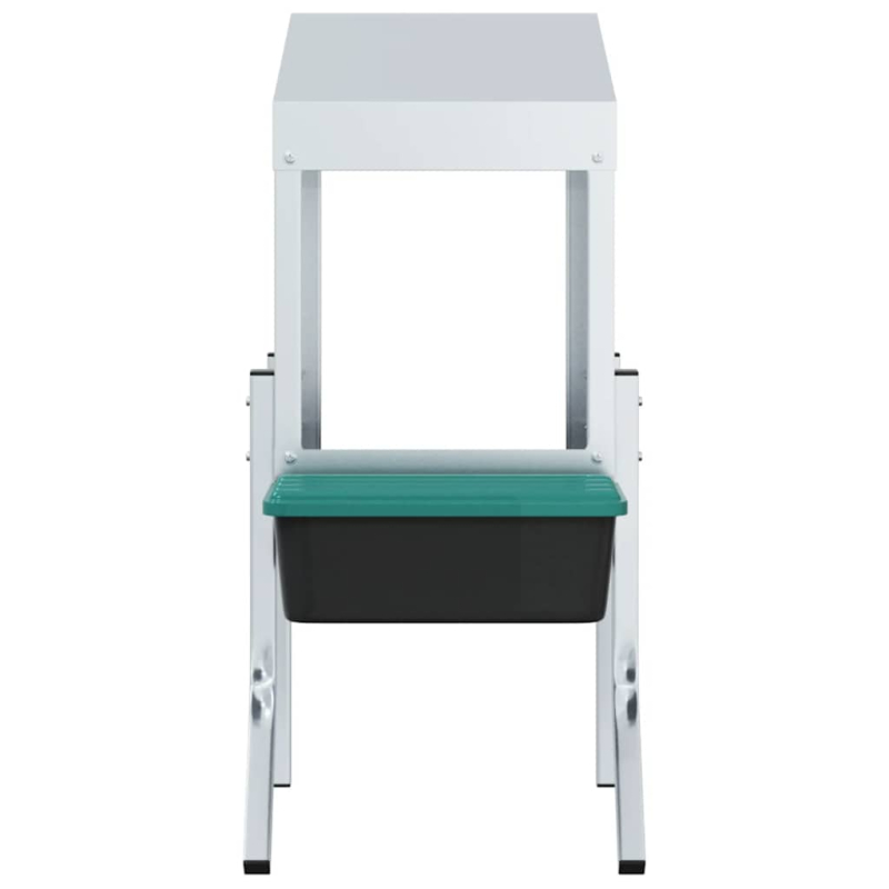 Hühner-Nistkasten 1 Fach mit Beinen Verzinkter Stahl