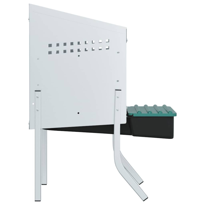 Hühner-Nistkasten 1 Fach mit Beinen Verzinkter Stahl