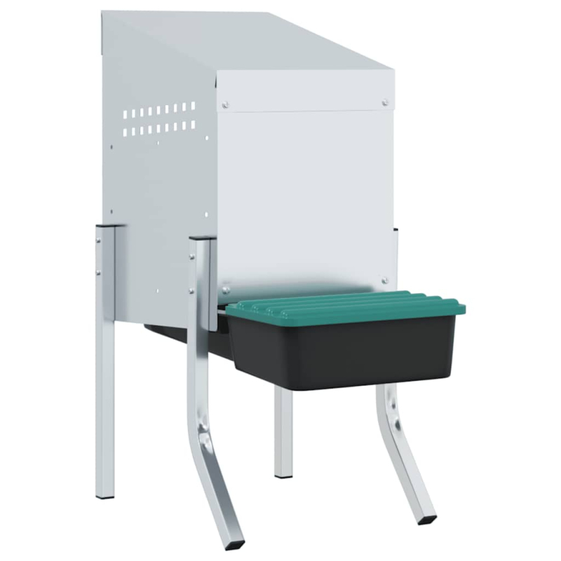 Hühner-Nistkasten 1 Fach mit Beinen Verzinkter Stahl