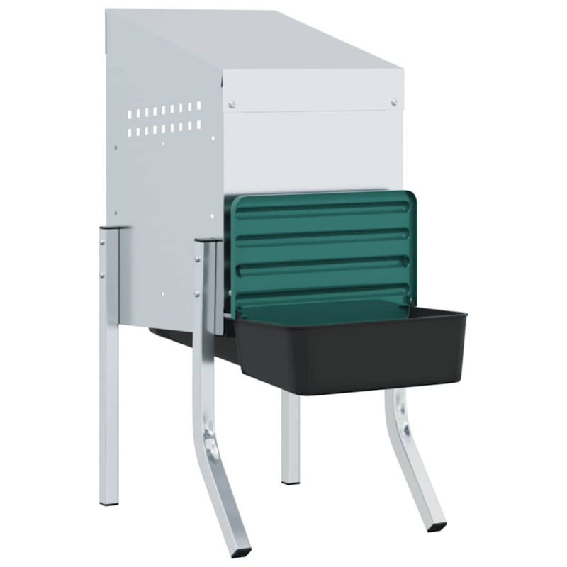 Hühner-Nistkasten 1 Fach mit Beinen Verzinkter Stahl