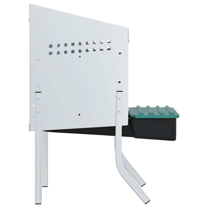Hühner-Nistkasten 1 Fach mit Beinen Verzinkter Stahl