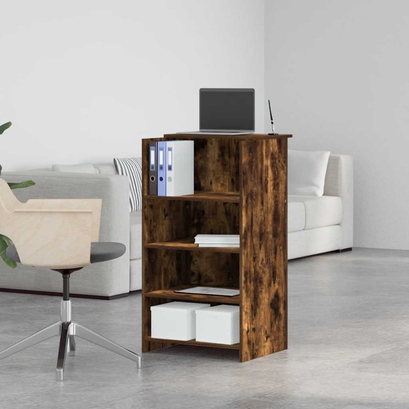 Empfangstheke Räuchereiche 55x50x103,5 cm Holzwerkstoff