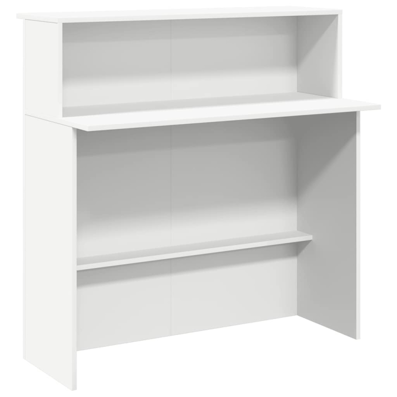 Empfangstheke Weiß 100x50x103,5 cm Holzwerkstoff