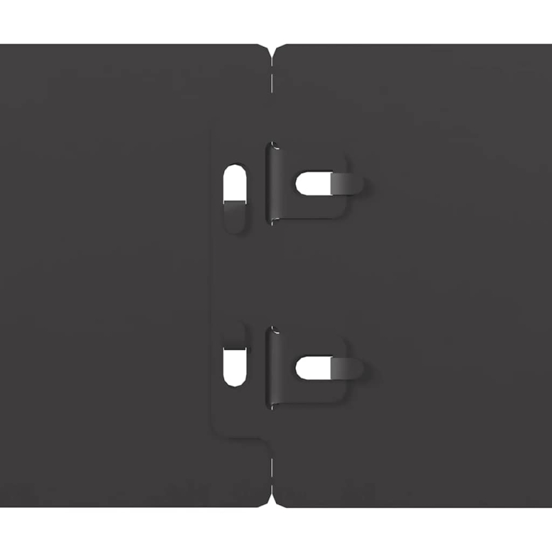 Rasenkanten 10 Stk. Schwarz 10x103 cm Kaltgewalzter Stahl