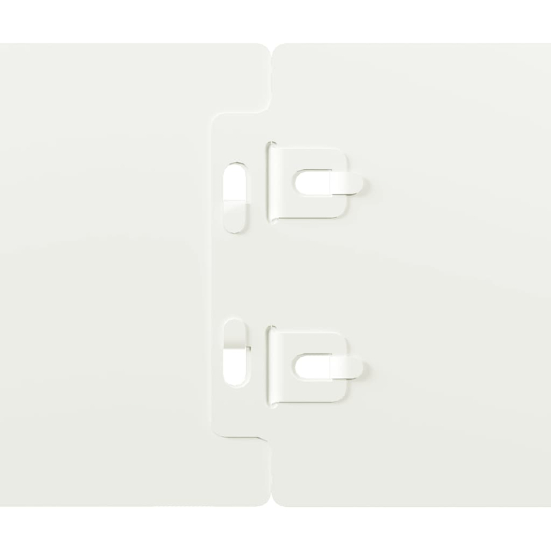 Rasenkanten 50 Stk. Weiß 10x103 cm Kaltgewalzter Stahl