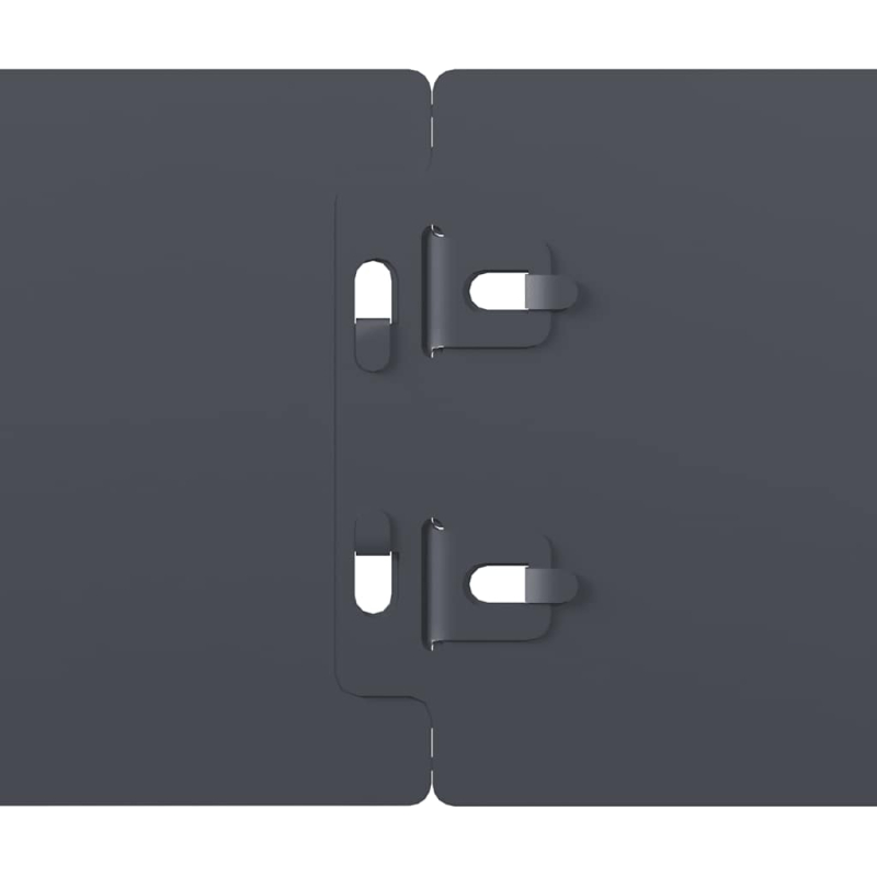 Rasenkanten 50 Stk. Anthrazit 10x103 cm Kaltgewalzter Stahl