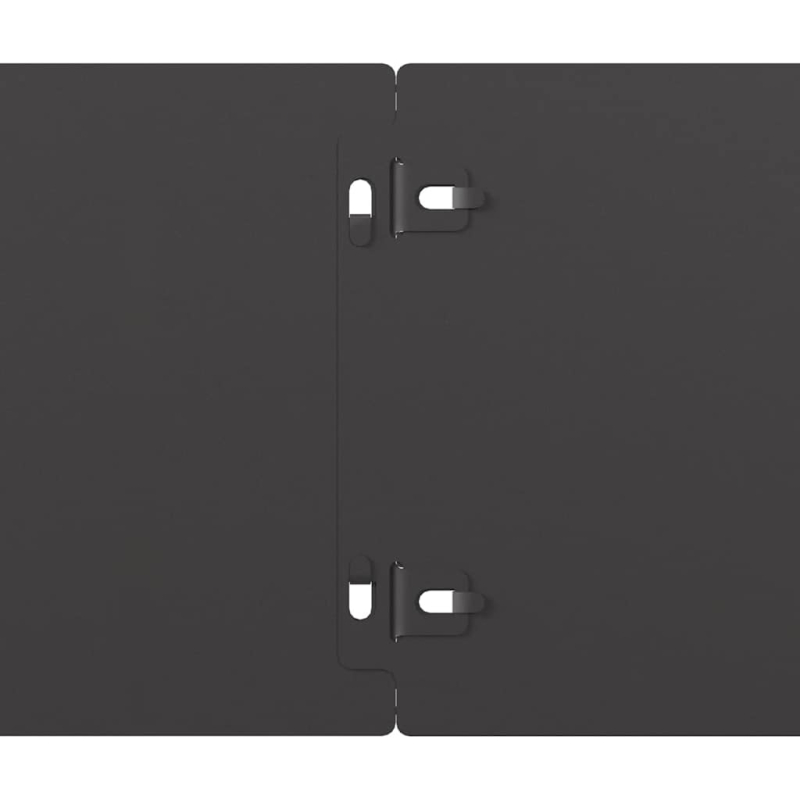 Rasenkanten 10 Stk. Schwarz 15x103 cm Kaltgewalzter Stahl