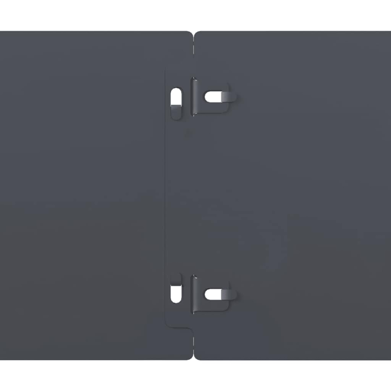 Rasenkanten 50 Stk. Anthrazit 15x103 cm Kaltgewalzter Stahl