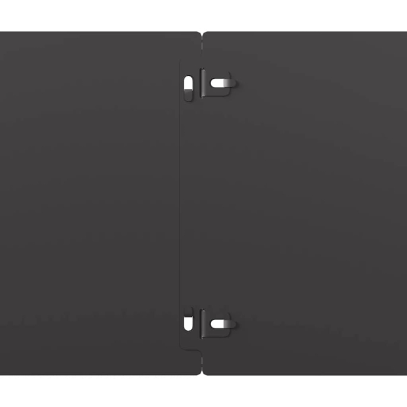 Rasenkanten 10 Stk. Schwarz 20x103 cm Kaltgewalzter Stahl