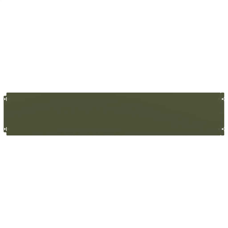 Rasenkanten 10 Stk. Olivgrün 20x103 cm Kaltgewalzter Stahl