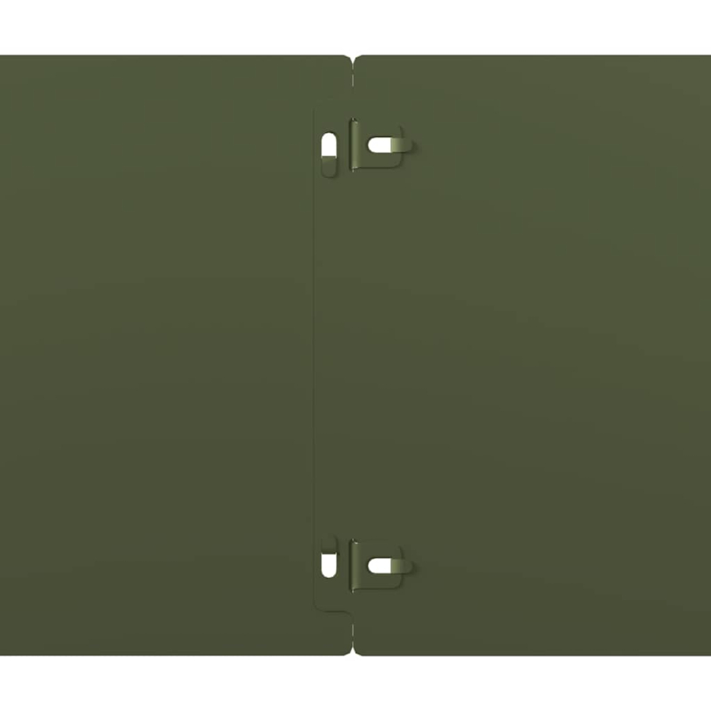 Rasenkanten 10 Stk. Olivgrün 20x103 cm Kaltgewalzter Stahl