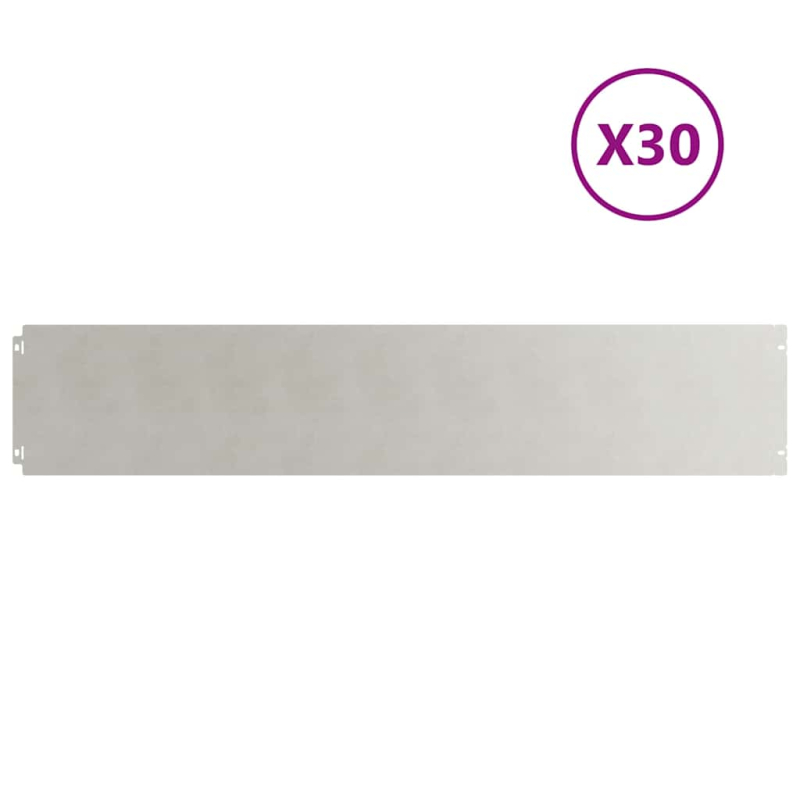 Rasenkanten 30 Stk. 20x103 cm Edelstahl
