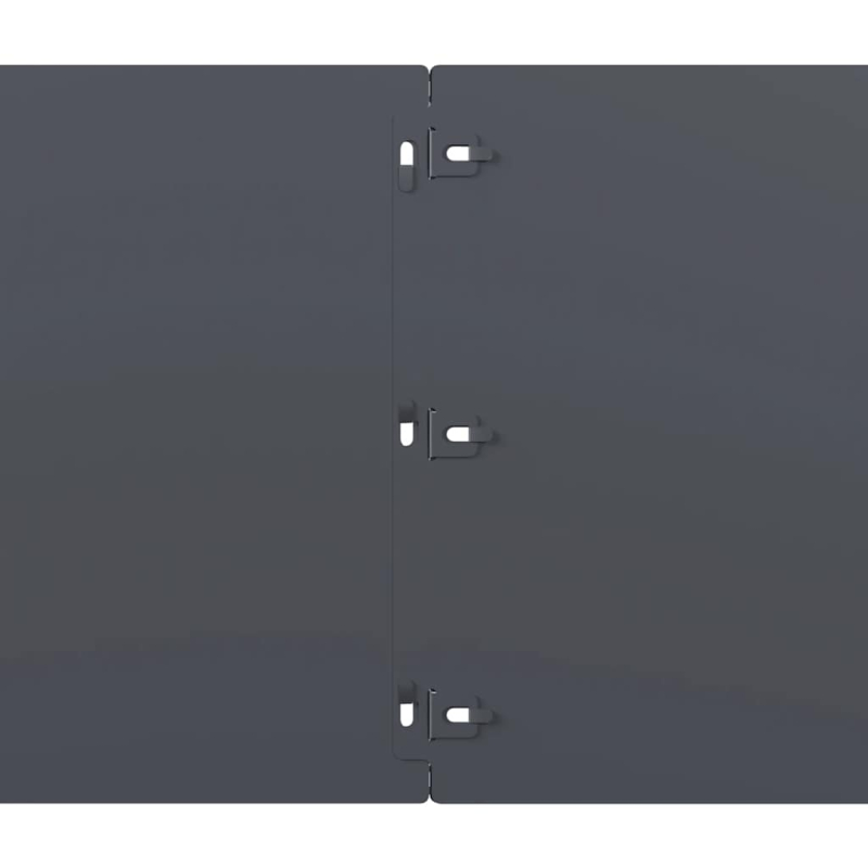 Rasenkanten 10 Stk. Anthrazit 25x103 cm Kaltgewalzter Stahl