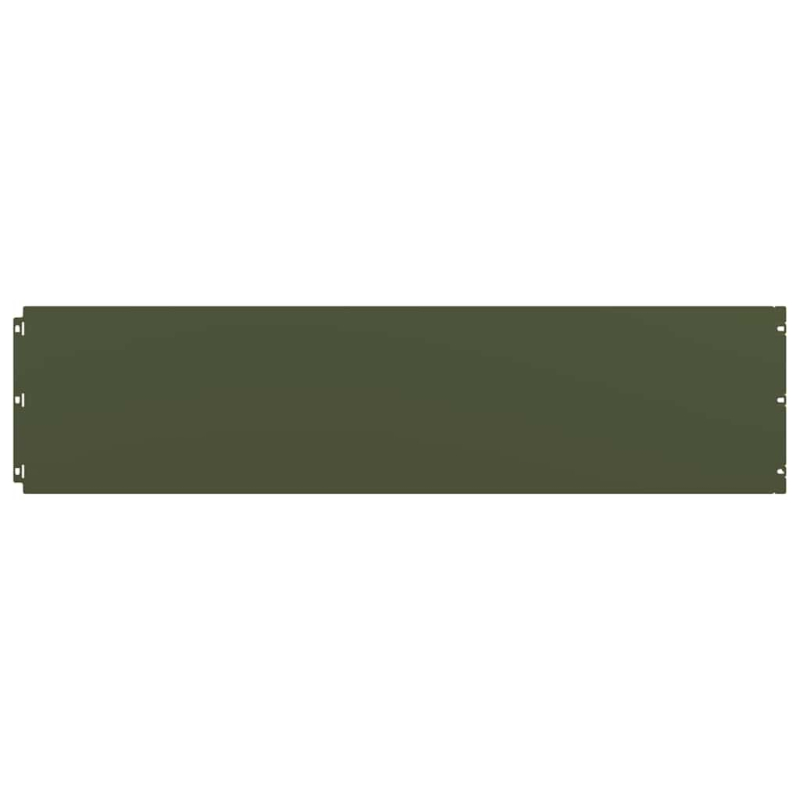 Rasenkanten 10 Stk. Olivgrün 25x103 cm Kaltgewalzter Stahl