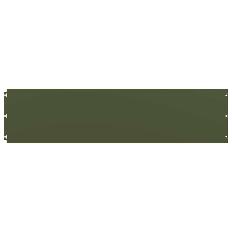 Rasenkanten 20 Stk. Olivgrün 25x103 cm Kaltgewalzter Stahl