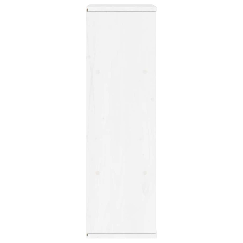 Beistellschrank ODDA Weiß 40x24x79 cm Massivholz Kiefer