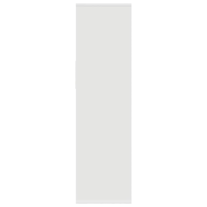 Bücherregal Weiß 34x31x112 cm Holzwerkstoff