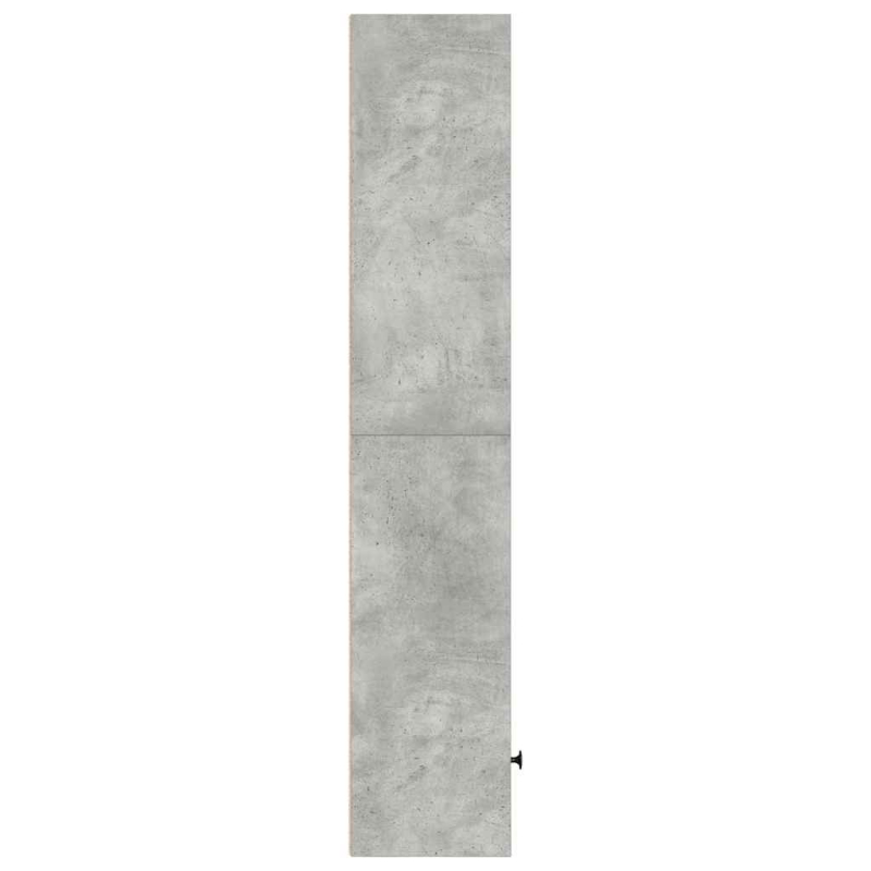 Bücherregal Betongrau 31x24x127 cm Holzwerkstoff