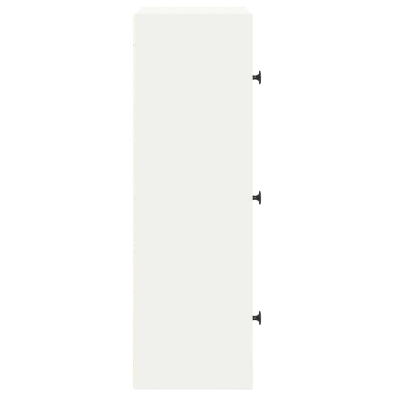 Bücherregal Weiß 40x24x77 cm Holzwerkstoff