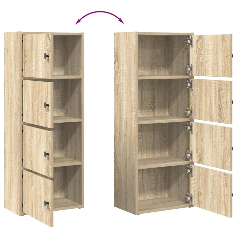 Bücherregal Sonoma-Eiche 40x24x102 cm Holzwerkstoff