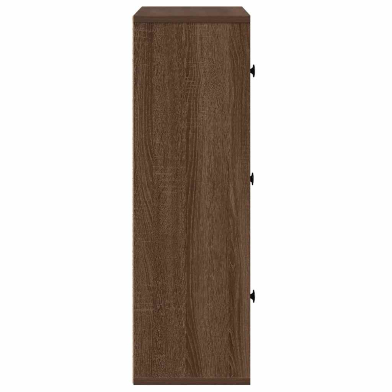 Bücherregal Braun Eichen-Optik 60x24x76,5 cm Holzwerkstoff