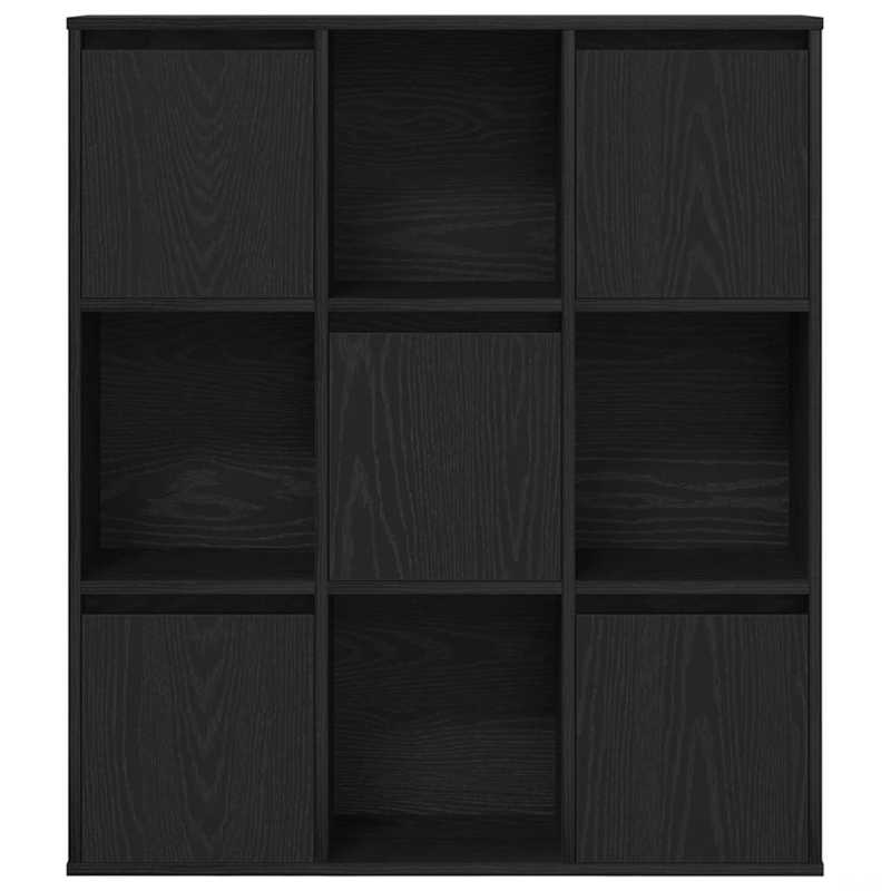 Bücherregal Schwarz Eichen-Optik 89x24x101,5 cm Holzwerkstoff