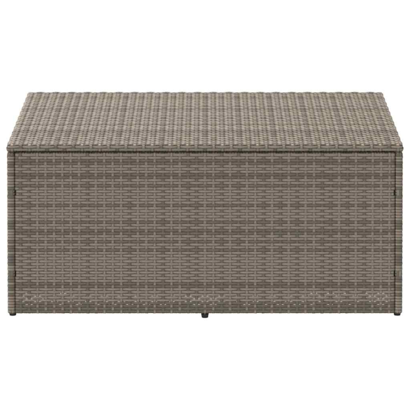 Garten-Auflagenbox Grau 110x50x58 cm Poly Rattan