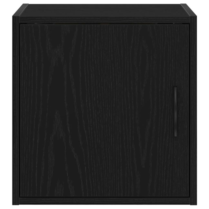 Garagen-Wandschränke 2 Stk. Schwarz Holzwerkstoff