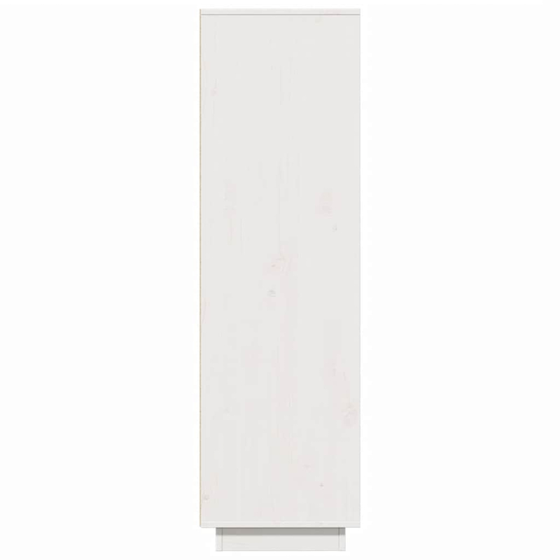 Highboard Weiß 89x34x116,5 cm Massivholz Kiefer