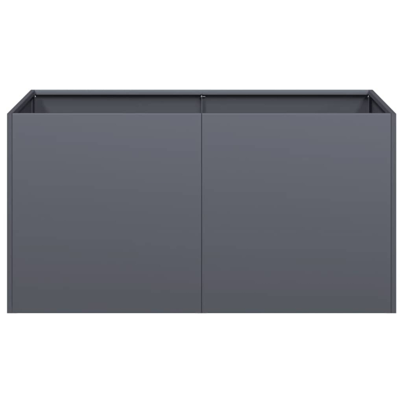 Pflanzkübel Anthrazit 80x40x40 cm Kaltgewalzter Stahl
