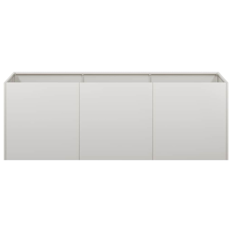 Pflanzkübel 120x40x40 cm Edelstahl