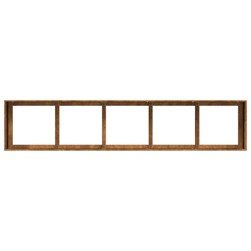 Pflanzkübel Rostig 200x40x40 cm Wetterfester Stahl