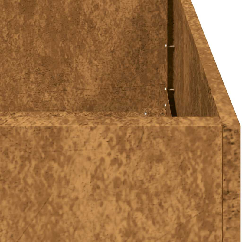 Pflanzkübel Rostig 200x40x40 cm Wetterfester Stahl