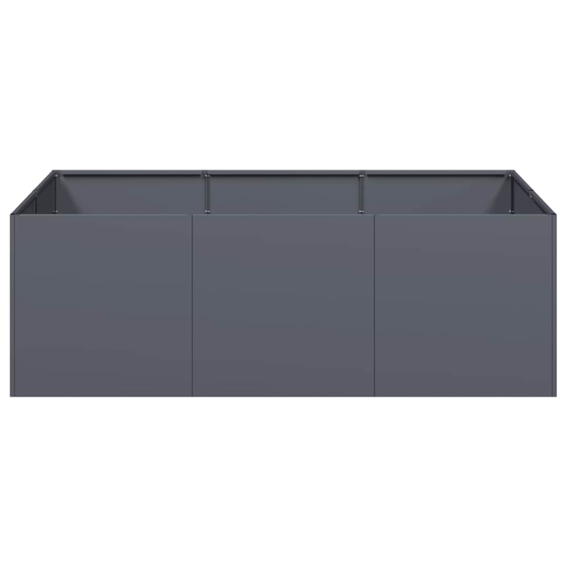 Pflanzkübel Anthrazit 120x80x40 cm Stahl