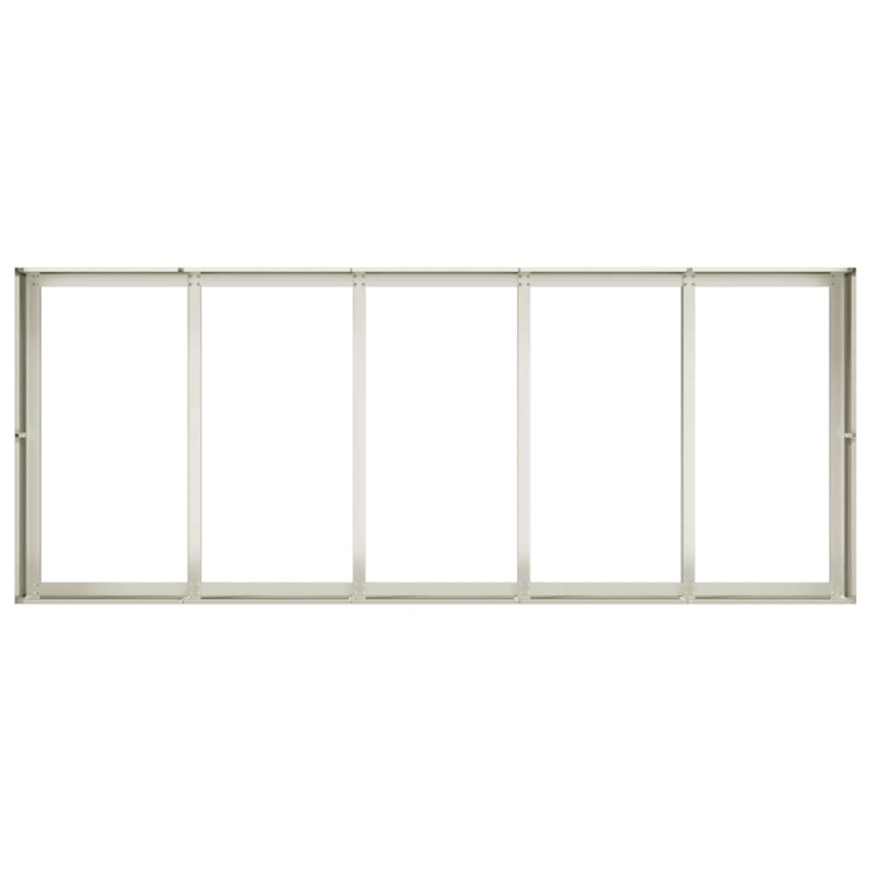 Pflanzgefäß Weiß 200x80x40 cm Stahl