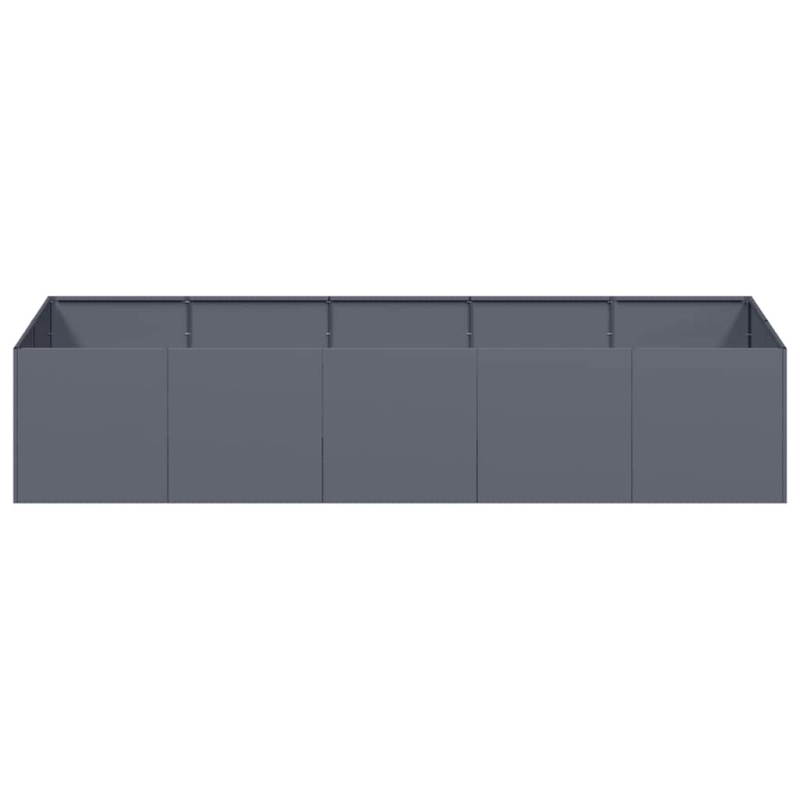 Pflanzgefäß Anthrazit 200x80x40 cm Stahl