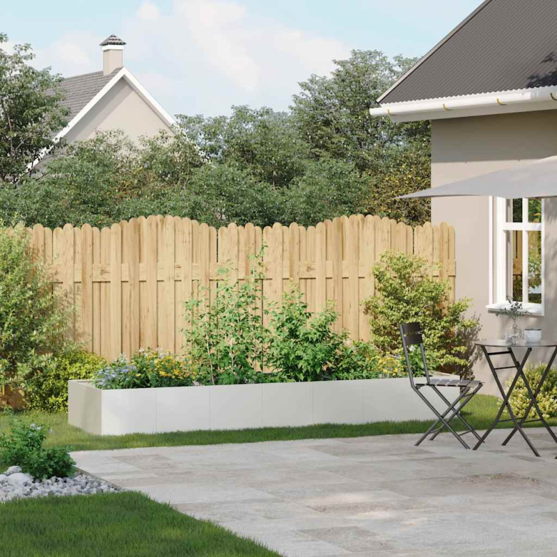 Pflanzgefäß Weiß 280x80x40 cm Stahl